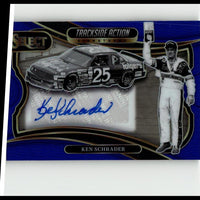 2025 Panini Select #TAS-KSR Ken Schrader Signatures Blue Prizms #/99