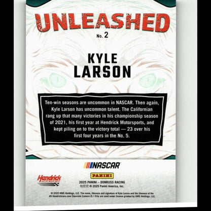 2025 Donruss #2 Kyle Larson Unleashed