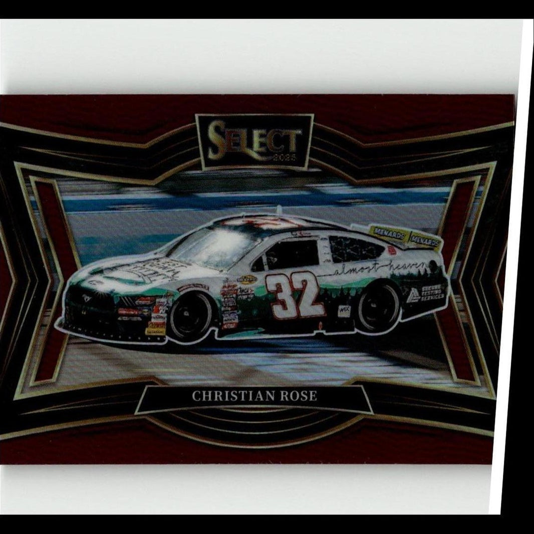 2025 Panini Select #123 Christian Rose Maroon Prizms #/125