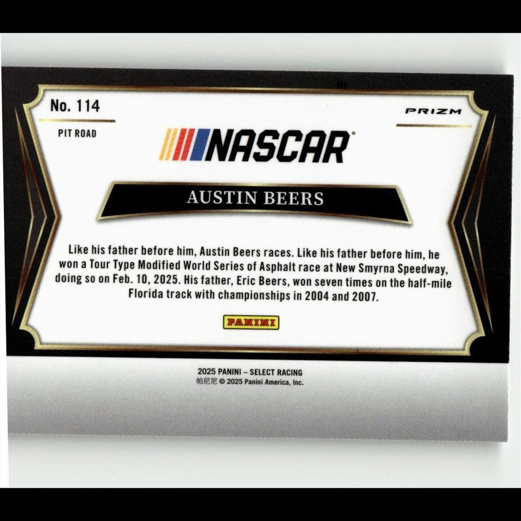 2025 Panini Select #114 Austin Beers