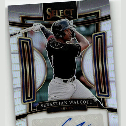 2024 Panini Select #SIG-SW Sebastian Walcott Signatures Silver Prizm