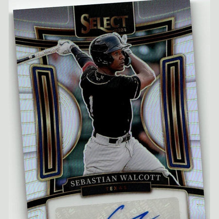2024 Panini Select #SIG-SW Sebastian Walcott Signatures Silver Prizm
