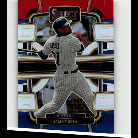 2024 Panini Select #33 Sammy Sosa Red and Blue Prizms Silver