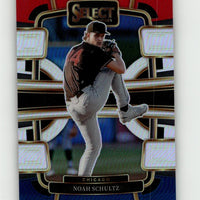 2024 Panini Select #37 Noah Schultz Red and Blue Prizms