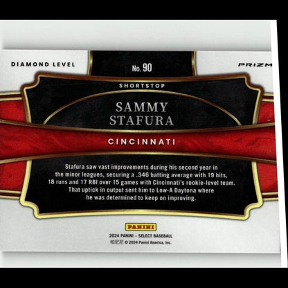 2024 Panini Select #90 Sammy Stafura Green Flash Prizms