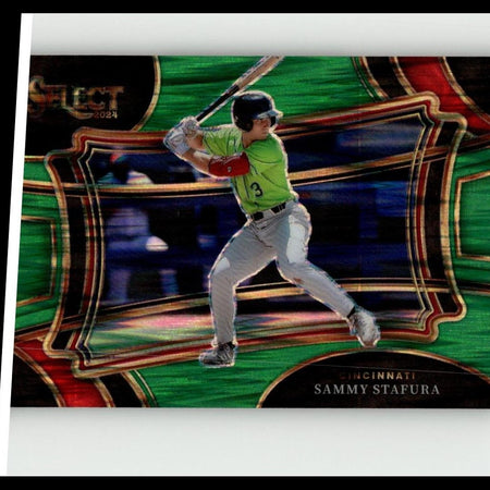 2024 Panini Select #90 Sammy Stafura Green Flash Prizms