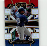 2024 Panini Select #89 Orelvis Martinez Red and Blue Prizms