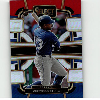2024 Panini Select #89 Orelvis Martinez Red and Blue Prizms