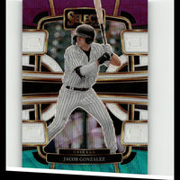 2024 Panini Select #23 Jacob Gonzalez Tri-Color Prizms
