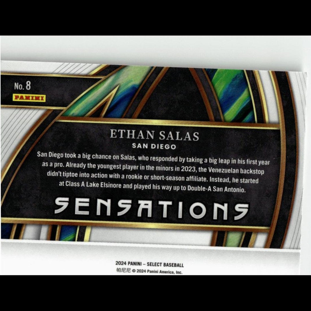 2024 Panini Select #8 Ethan Salas Sensations