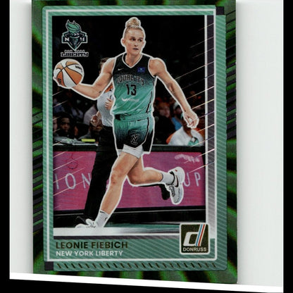 2025 Donruss WNBA #7 Leonie Fiebich Green Laser