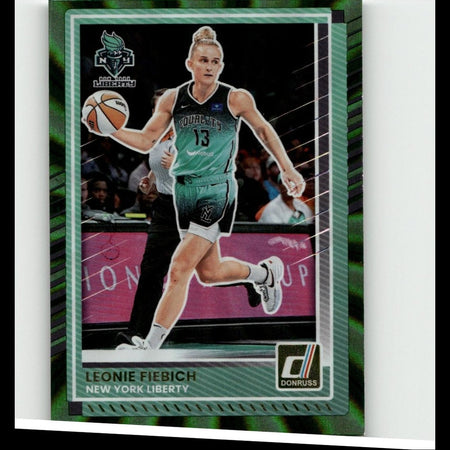 2025 Donruss WNBA #7 Leonie Fiebich Green Laser