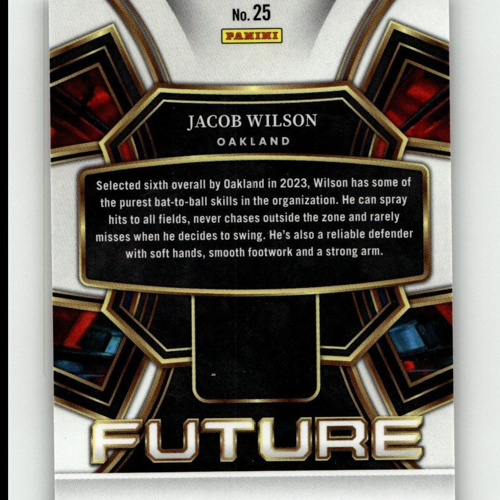 2024 Panini Select #25 Jacob Wilson Select Future