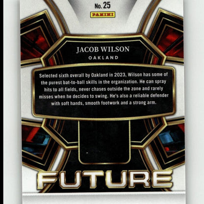 2024 Panini Select #25 Jacob Wilson Select Future