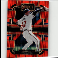 2024 Panini Select #40 Tom Glavine Orange Flash Prizms