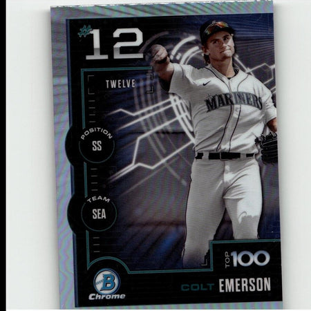 2025 Bowman #BTP-12 Colt Emerson Bowman Scouts Top 100
