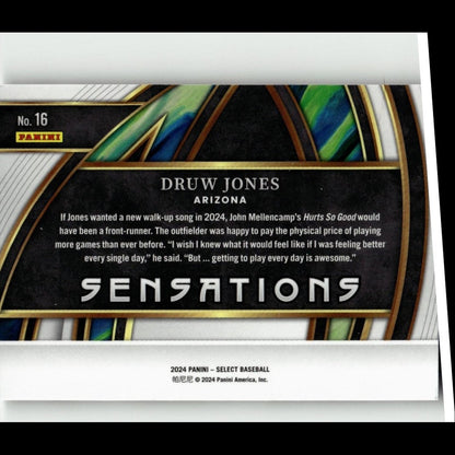 2024 Panini Select #16 Druw Jones Sensations