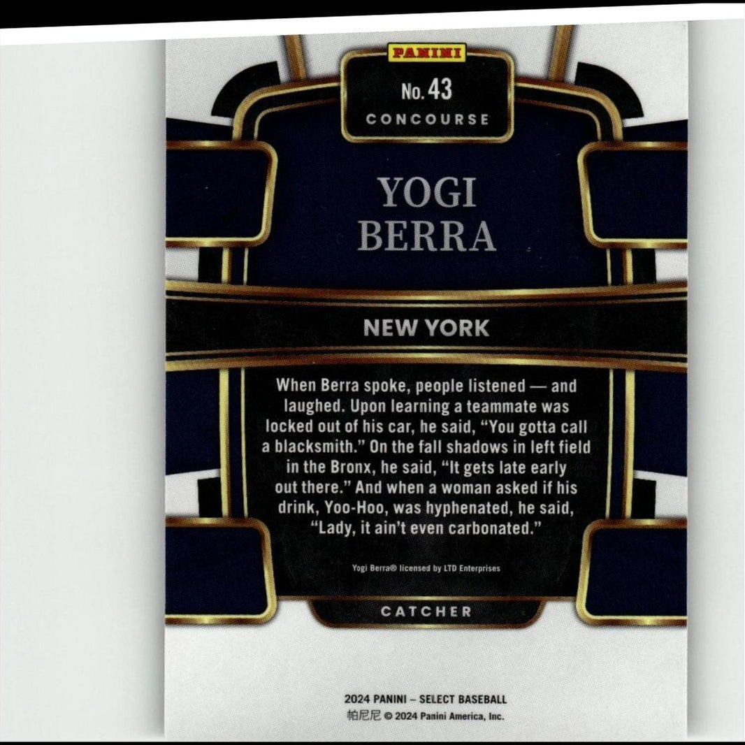 2024 Panini Select #43 Yogi Berra