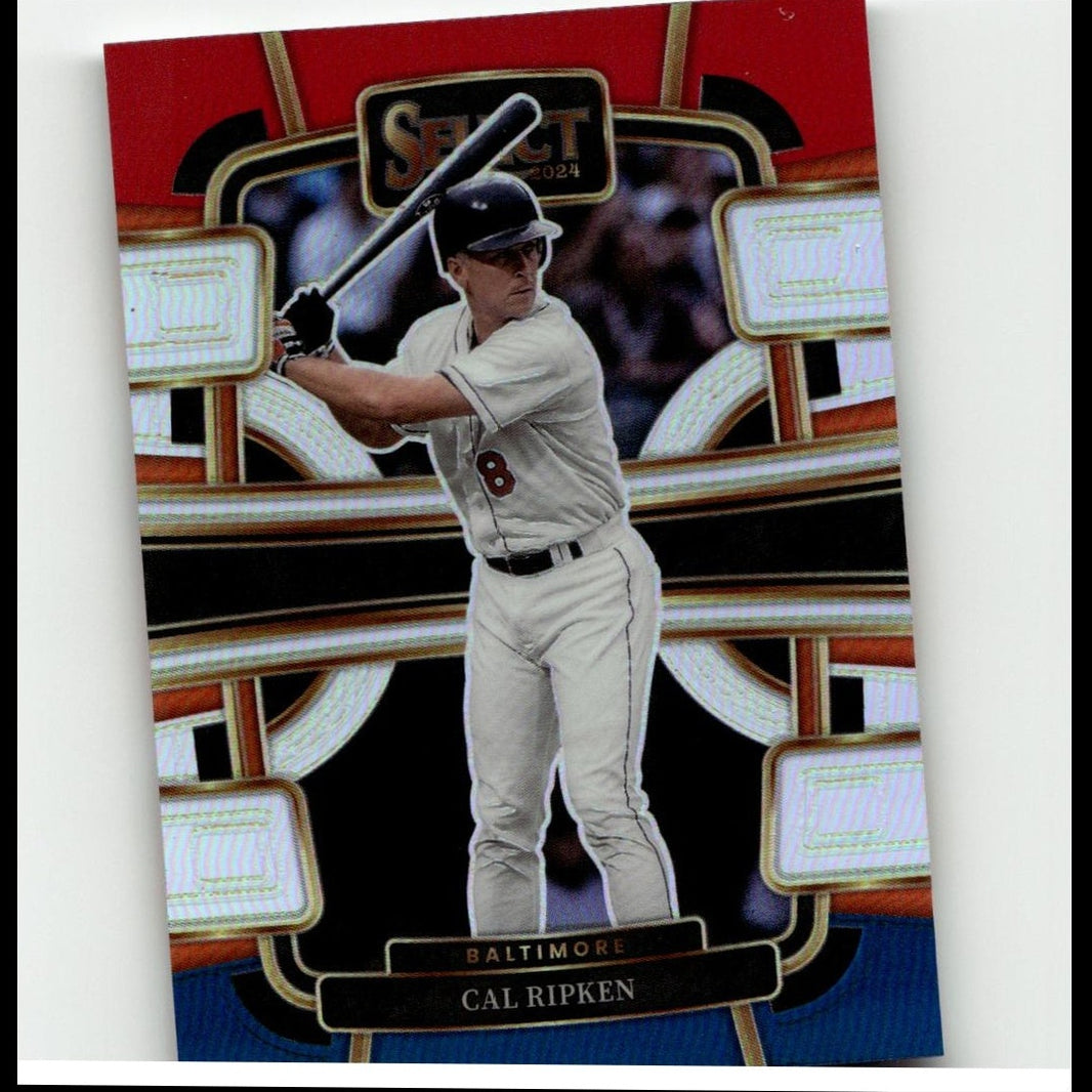 2024 Panini Select #32 Cal Ripken Red and Blue Prizms