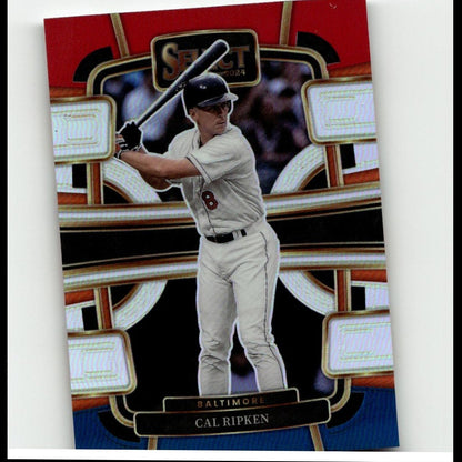 2024 Panini Select #32 Cal Ripken Red and Blue Prizms