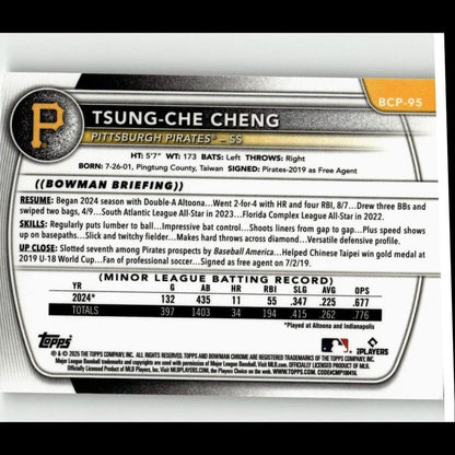 2025 Bowman #BCP-95 Tsung-Che Cheng Chrome Prospects