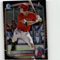 2025 Bowman #BCP-32 Cole Fontenelle Chrome Prospects Reptilian Refractor