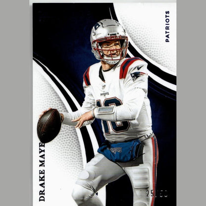 2025 Panini Immaculate Collection #21 Drake Maye Blue #/50