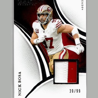 2025 Panini Immaculate Collection #95 Nick Bosa #/99