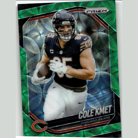2025 Panini Prizm #112 Cole Kmet Green Scope #/75