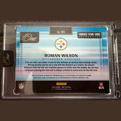 2024 Panini One #91 Roman Wilson #/99