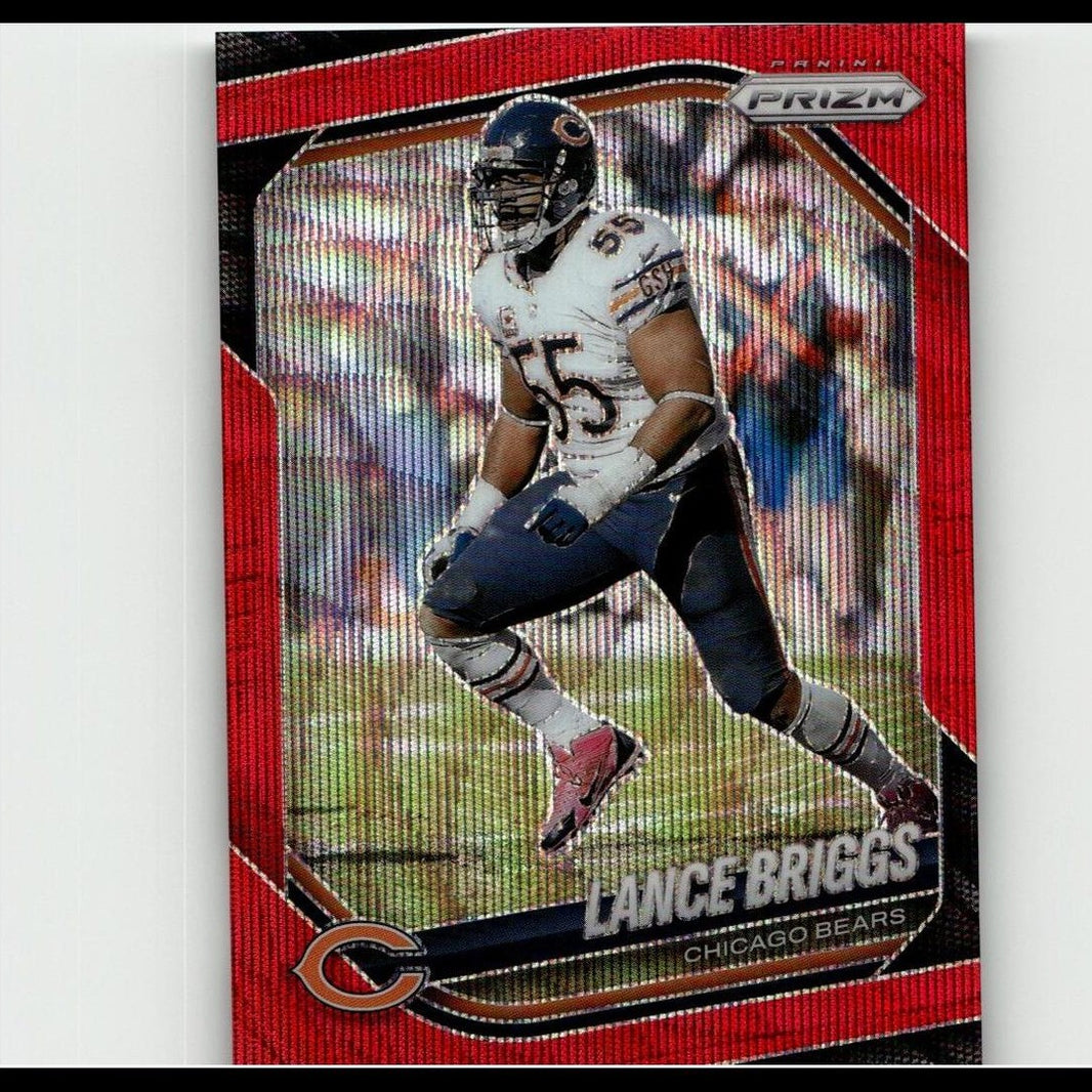 2025 Panini Prizm #257 Lance Briggs Red Wave #/149