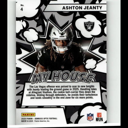 2025 Donruss Optic #3 Ashton Jeanty My House