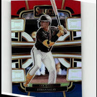2024 Panini Select #76 Ethan Salas Red and Blue Prizms
