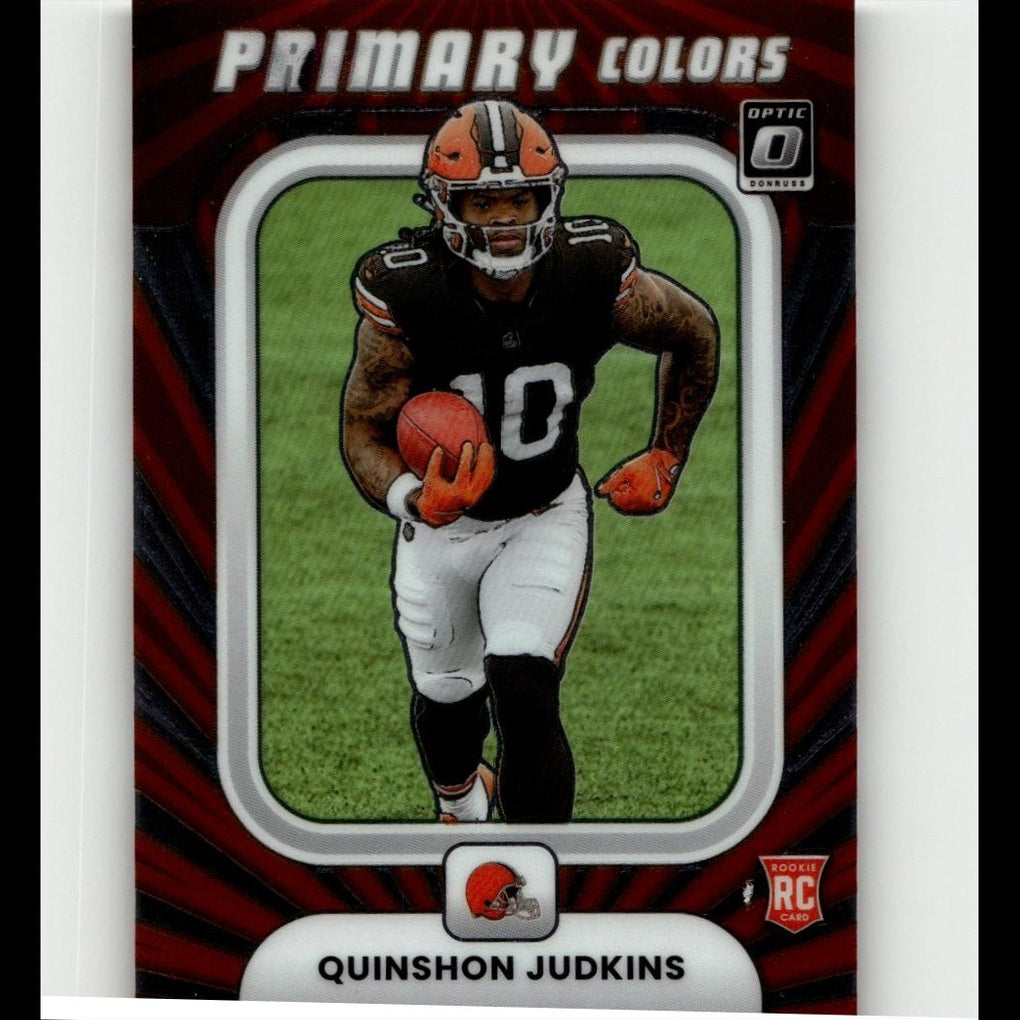 2025 Donruss Optic #17 Quinshon Judkins Rookie Primary Colors