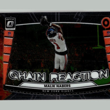 2025 Donruss Optic #2 Malik Nabers Chain Reaction