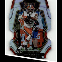 2022 Panini Select #125 David Njoku Silver Prizm Die Cut