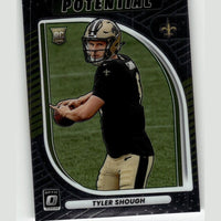 2025 Donruss Optic #12 Tyler Shough Hidden Potential