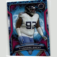 2024 Topps Resurgence - Sky Blue & Pink Shock #194 T'Vondre Sweat