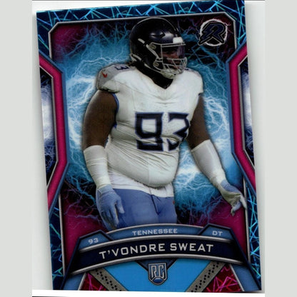 2024 Topps Resurgence - Sky Blue & Pink Shock #194 T'Vondre Sweat