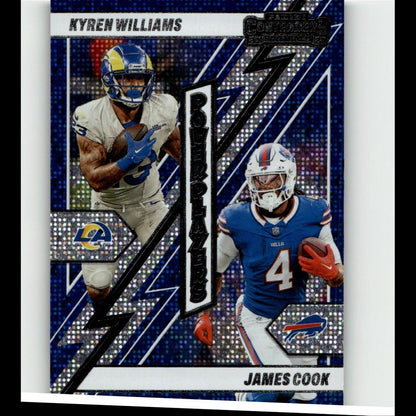 2024 Panini Contenders #19 James Cook / Kyren Williams Power Players Silver