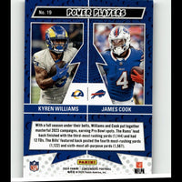 2024 Panini Contenders #19 James Cook / Kyren Williams Power Players Silver
