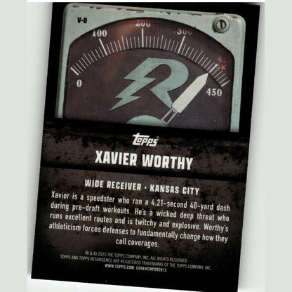 2024 Topps Resurgence - Voltaic #V-8 Xavier Worthy