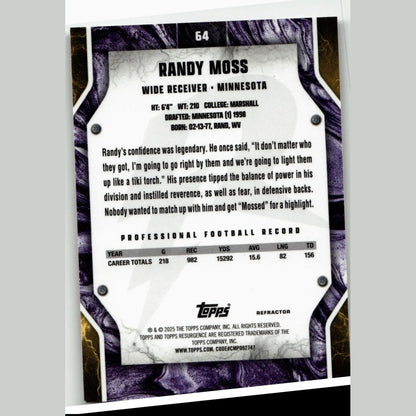 2024 Topps Resurgence #64 Randy Moss Refractor
