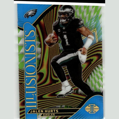 2024 Panini Illusions #14 Jalen Hurts Illusionists Light Blue #/299