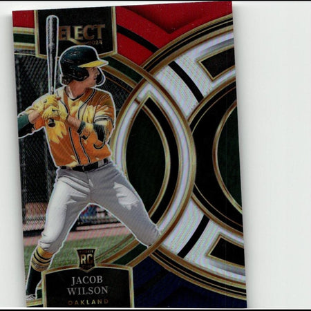 2024 Panini Select #86 Jacob Wilson Red and Blue Prizms