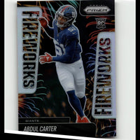 2025 Panini Prizm #7 Abdul Carter Fireworks