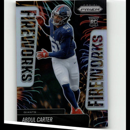 2025 Panini Prizm #7 Abdul Carter Fireworks