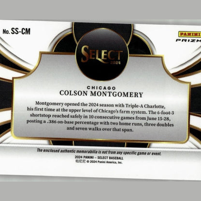 2024 Panini Select #SS-CM Colson Montgomery Selective Swatches