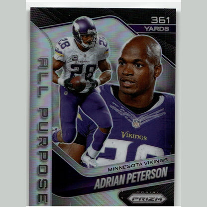 2025 Panini Prizm #15 Adrian Peterson All Purpose Prizms