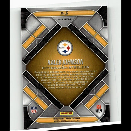 2025 Panini Prizm #5 Kaleb Johnson Emergent